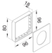 Product Drawing Maskownice gniazda CEE, bezhalogenowe Product Drawing Maskownice gniazda CEE, bezhalogenowe
