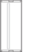 Product Drawing Podzespoły z pokrywą pełną dla zacisków szeregowych, szyny nośne TS35 pionowe, wysokość 600 mm Product Drawing Podzespoły z pokrywą pełną dla zacisków szeregowych, szyny nośne TS35 pionowe, wysokość 600 mm