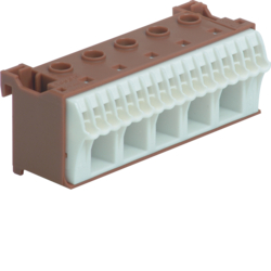 KN22P QuickConnect Blok samozacisków fazowy,  brązowy,  5x16+17x4mm2, szer. 90mm