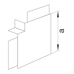 Product Drawing LF60110 - wysokość 60 mm, szerokość 110 mm PVC