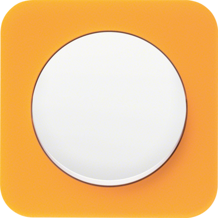 Akryl przezroczysty, pomarańczowy / Tworzywo, śnieżnobiały połysk