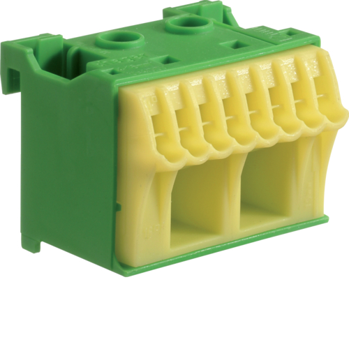 KN10E QuickConnect Blok samozacisków ochronny,  zielony,  2x16+8x4mm2, szer. 45mm