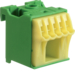 KN06E QuickConnect Blok samozacisków ochronny,  zielony,  1x16+5x4mm&sup2;, szer. 30mm