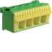 KN18E QuickConnect Blok samozacisków ochronny,  zielony,  4x16+14x4mm&sup2;, szer. 75mm