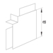 Product Drawing LF60110 - wysokość 60 mm, szerokość 110 mm PVC